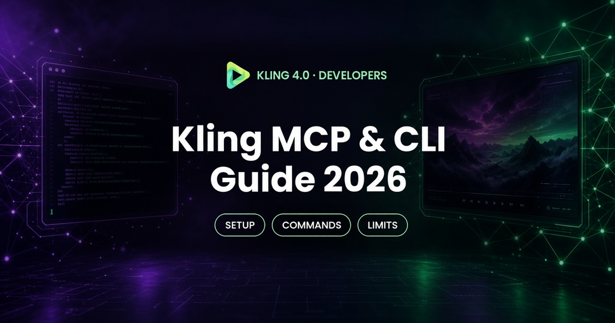 Kling MCP & CLI Guide 2026: Setup, Commands, Limits