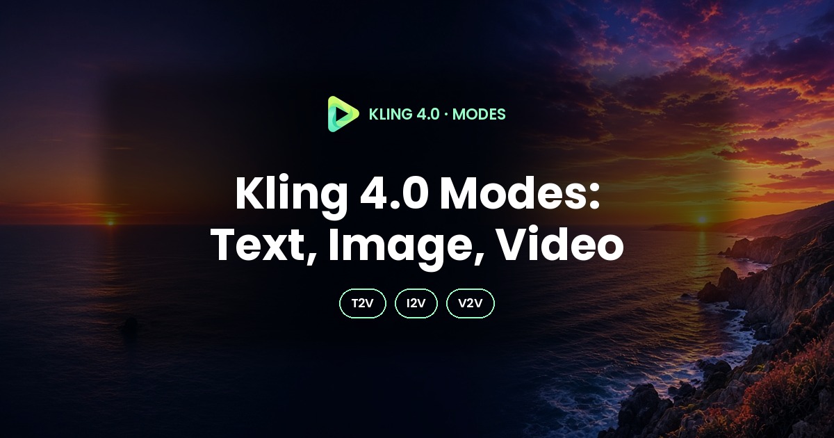 Kling 4.0 Modes: Text, Image, Omni, Keyframes 2026