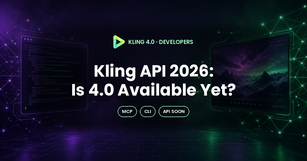 Kling 4.0 API 2026: MCP, CLI and Official Specs