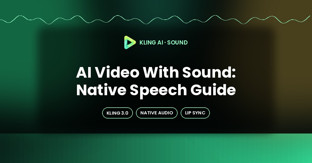 AI Video Generator with Sound: Kling 3.0 Guide