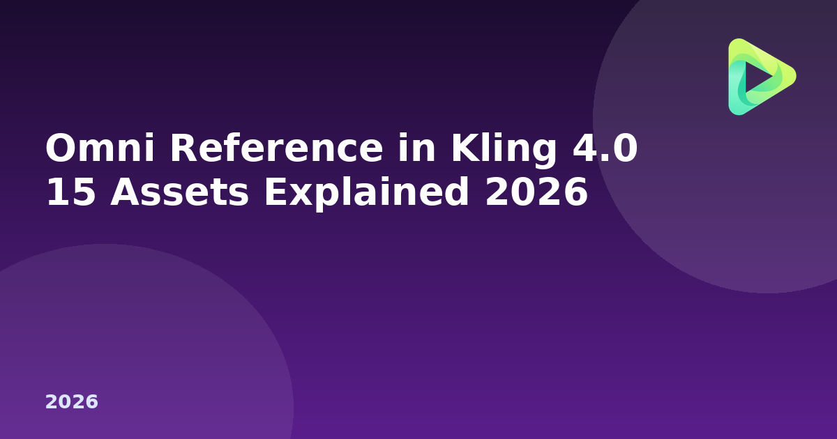 Omni Reference in Kling 4.0: 15 Assets Explained 2026
